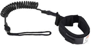Cavo di Leva per Stand Up Paddle - Cavo a Spirale per Pedane - Nero - Leash per Surfboard - Adatto anche per Bodyboards - 1.5m di Lunghezza