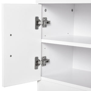 Mobile Ingresso con Scarpiera e Appendiabiti in Legno Bianco Opaco 100x32x187 cm