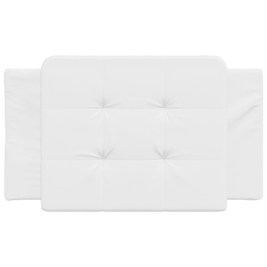 Cuscino Testiera Bianco 90 cm in Similpelle