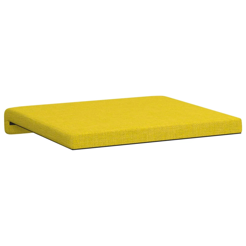 Cuscino per panchina 2 pcs Tessuto Giallo Chiaro 42043017