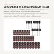 Set di cinture e tamburi a schiuma - 102 pezzi - Accessori per pulire - Strumenti per pulire - Adatto per lavori di carpenteria - Accessori per pulire superfici di legno