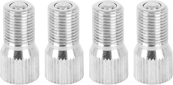 Adattatore di allungamento per ventilatori 4 pezzi, 19 mm, cromato per auto.