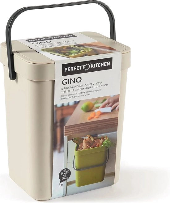 Contenitore per rifiuti organici - 5 litri - Appeso - Super comodo per la cucina