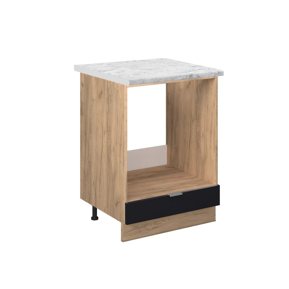 Vicco Mobile per forno da incasso Nero a righe 60 cm , PL Marmo