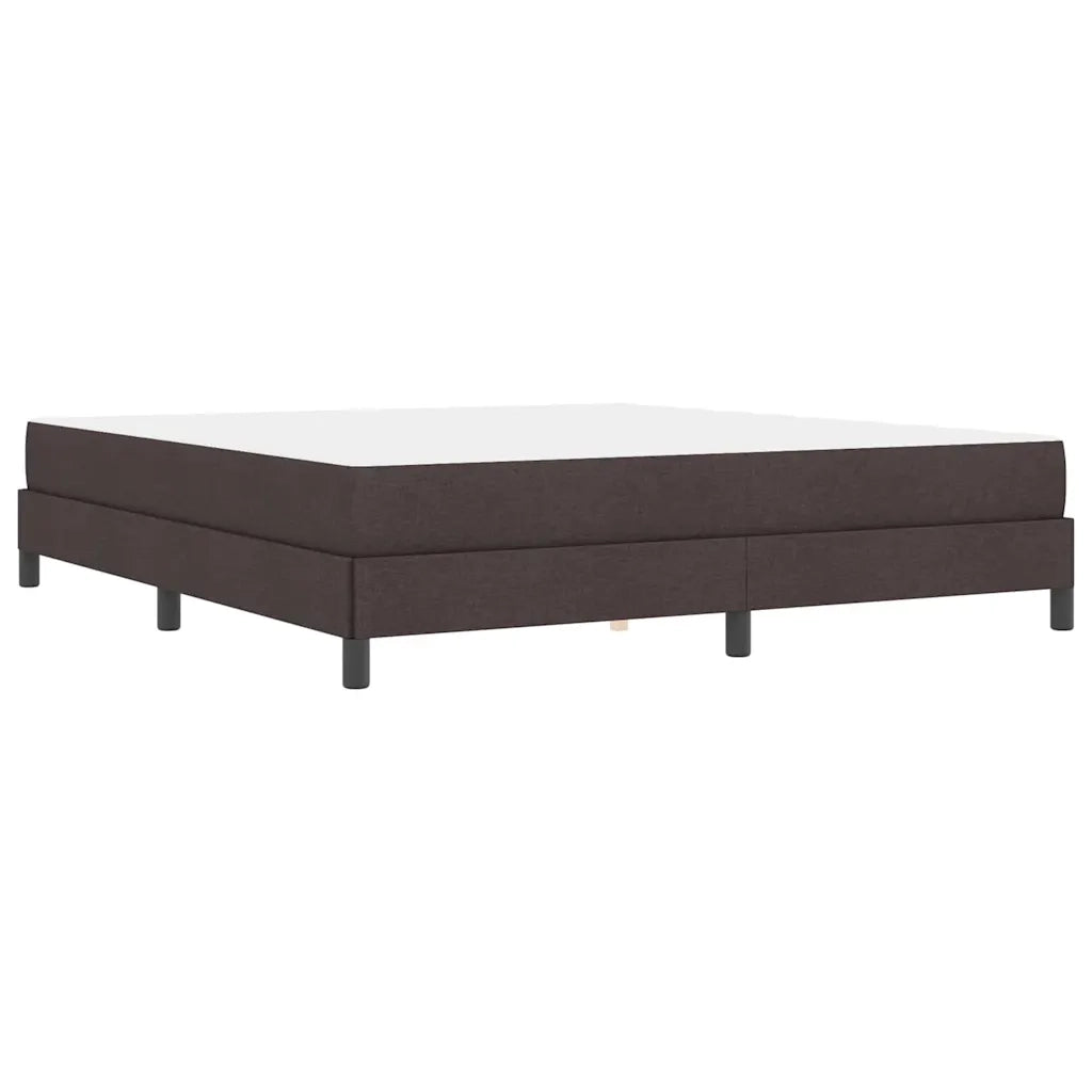 Letto a molle con materasso Marrone Scuro 180 x 200 cm Tessuto 3398510