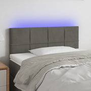 Testiera a LED Grigio Scuro 100x5x78/88 cm in Velluto 3121655