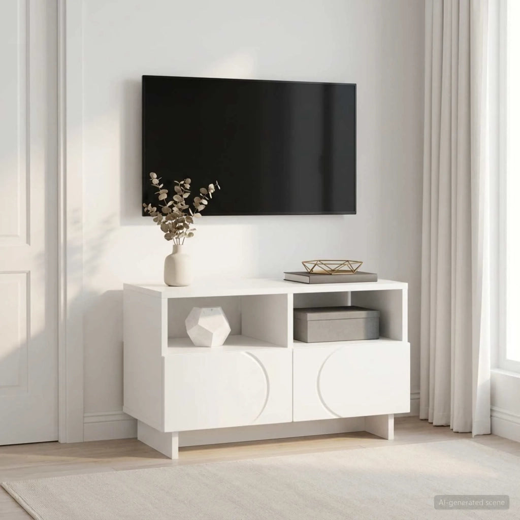 Supporto TV 60 x 34.5 x 40 cm Bianco Legno ingegnerizzato 8011459