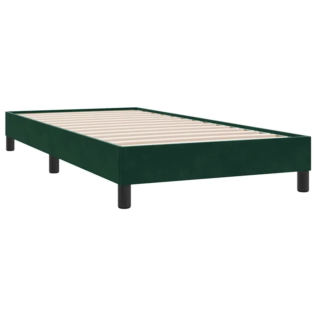 Giroletto senza Materasso Verde Scuro 80x220 cm in Velluto 4101382