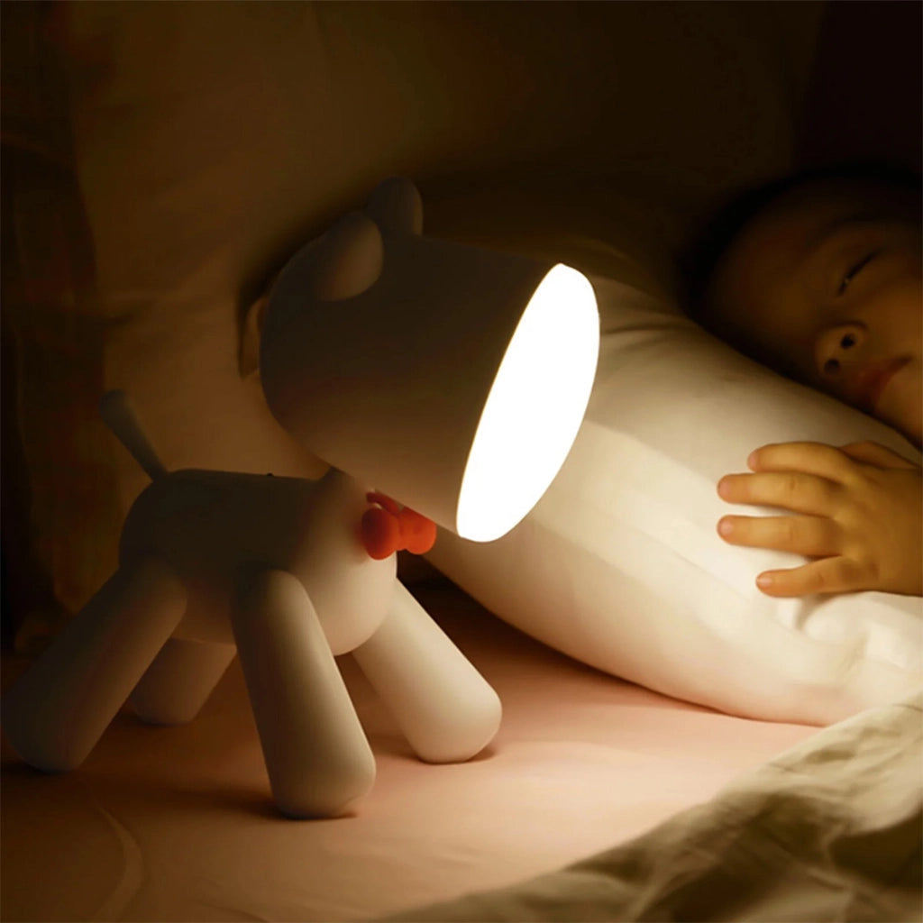 Luce notturna per bambini modello Dog Art Bianco TechKidz