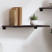 vidaXL Ripiano Muro Marrone Scuro 60x30x2 cm Massello Rovere Trattato