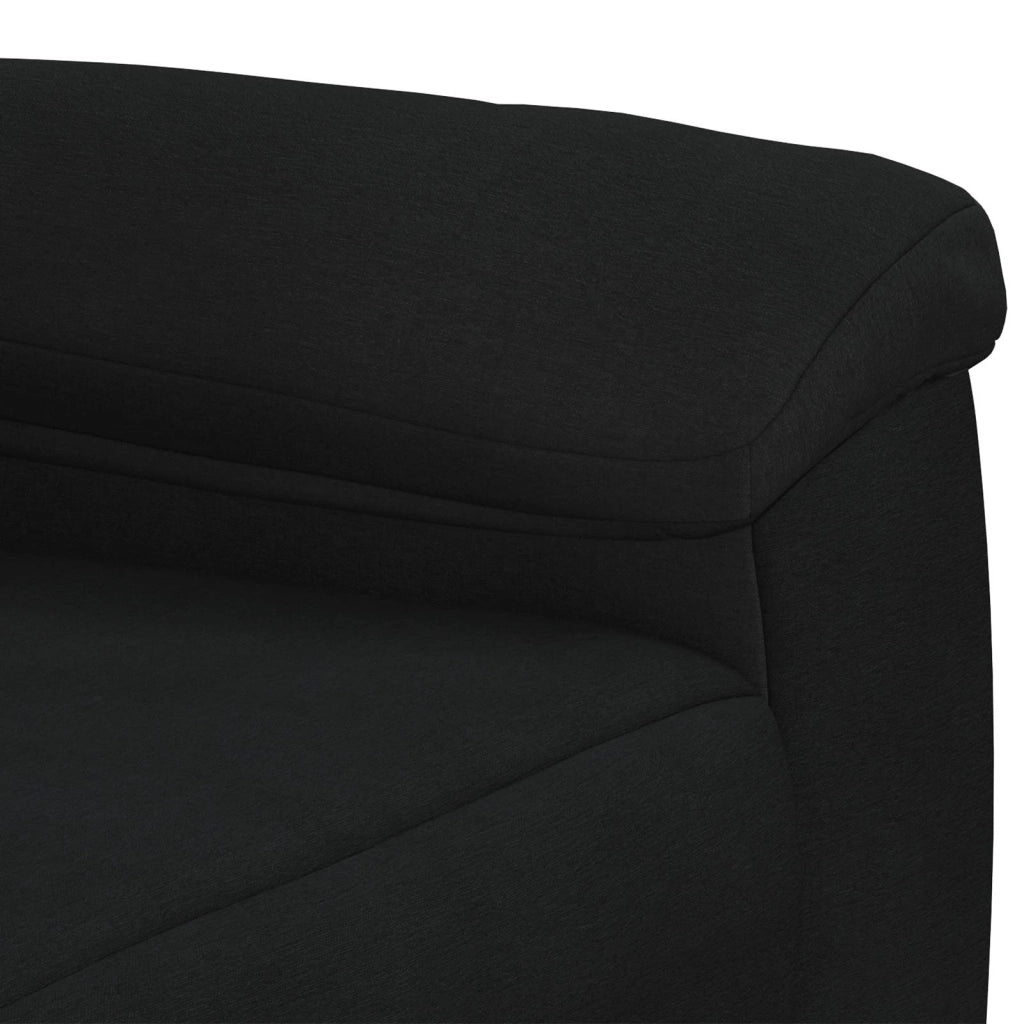 Set di divani 2 pcs Nero Tessuto 3430714