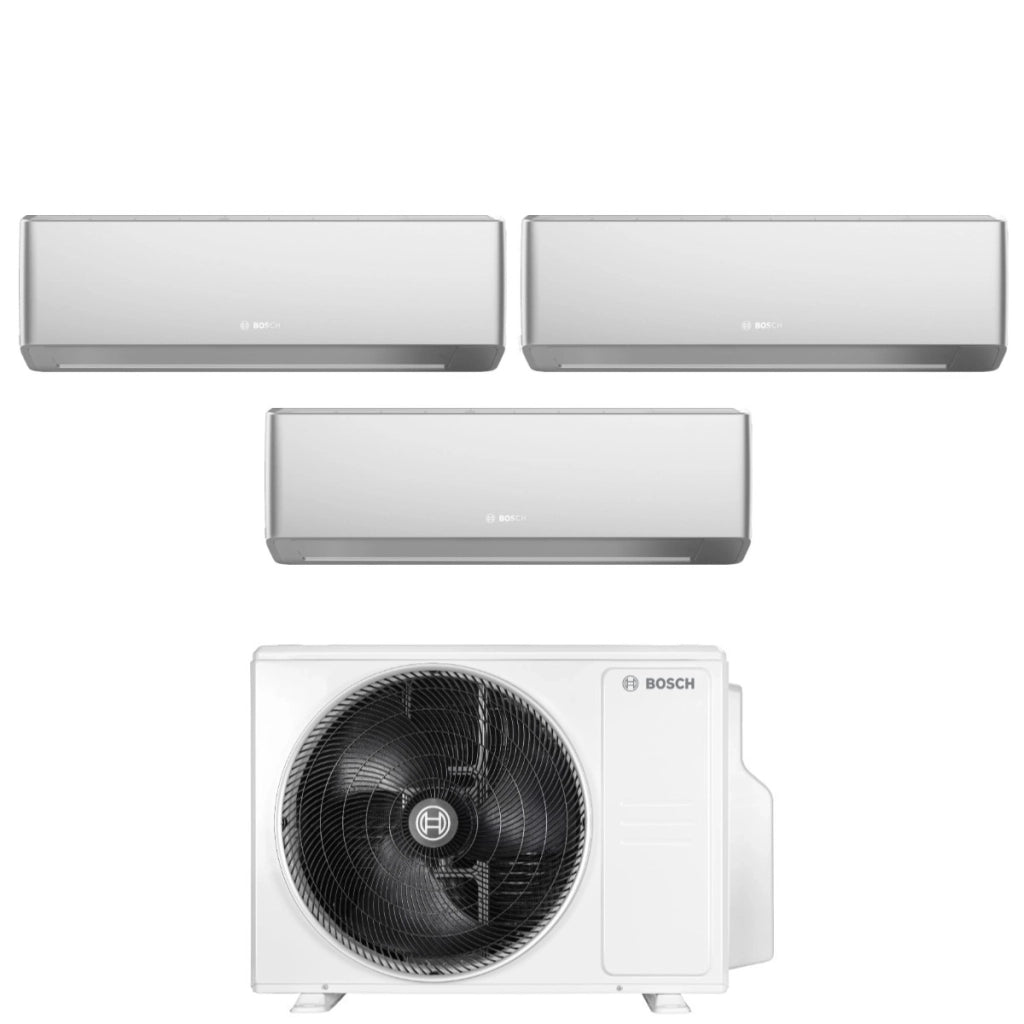 Condizionatore Trial Split Bosch CLIMATE 7000i SILVER 7+7+12 con 5000M 62/3 E R-32 Wi-Fi Integrato
