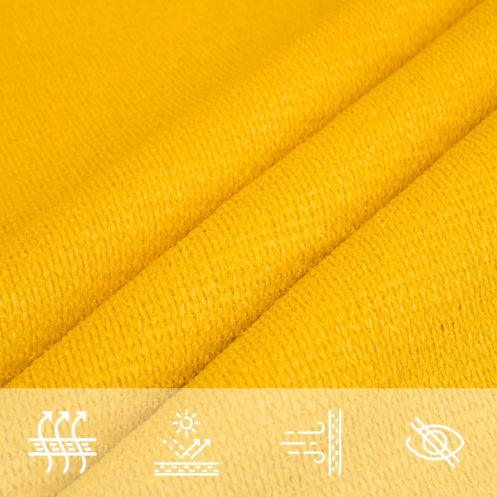 Vela Parasole 160 g/mÂ² Rettangolare Giallo 3,5x5 m in HDPE