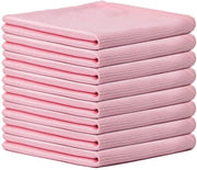 12 asciugamani di pulizia a microfibra - Asciugamani multifunzionali portatili per le superfici - Superassorbenti - Per finestre, specchi, parabrezza, schermi, TV, tablet e posate - 30x30cm