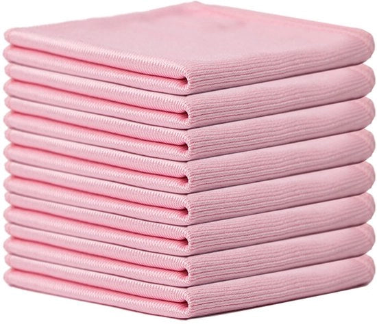 12 asciugamani di pulizia a microfibra - Asciugamani multifunzionali portatili per le superfici - Superassorbenti - Per finestre, specchi, parabrezza, schermi, TV, tablet e posate - 30x30cm