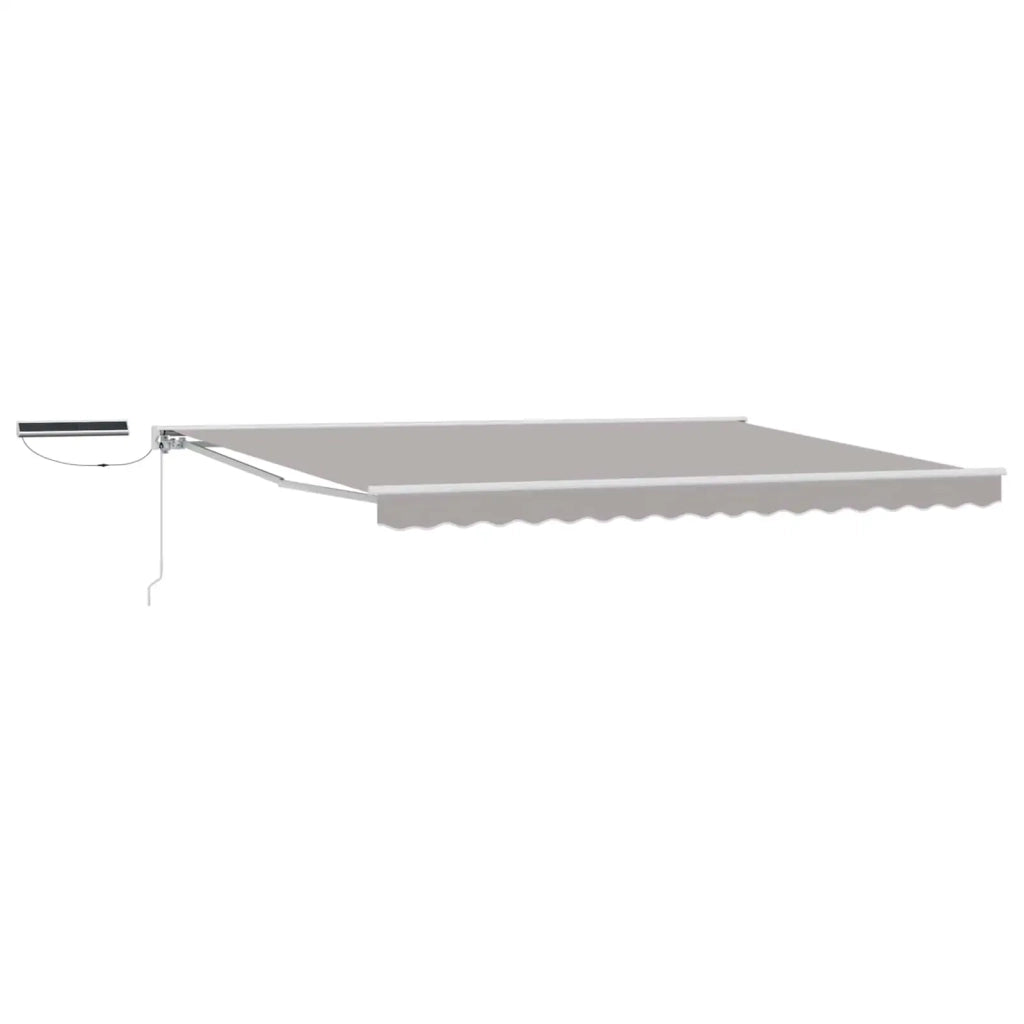 Tettuccio Elettrico Retrattile Grigio chiaro e bianco 4 × 3,5 m 3421841