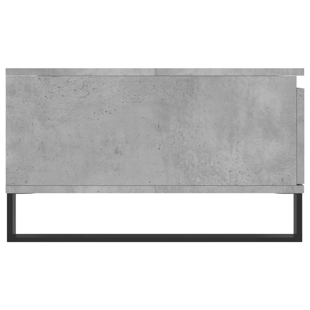 Tavolino da Salotto-Tavolino da soggiorno-Tavolo Grigio Cemento 90x60x35cm Legno Multistrato 207739