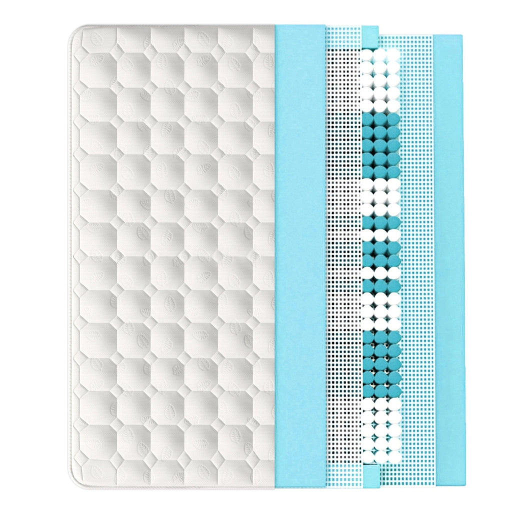Materasso a molle insacchettate 7 zone bianco 140x200 cm