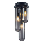 Plafoniera Milagro PAX nera 3xG9 vetro/metallo 35,5cm