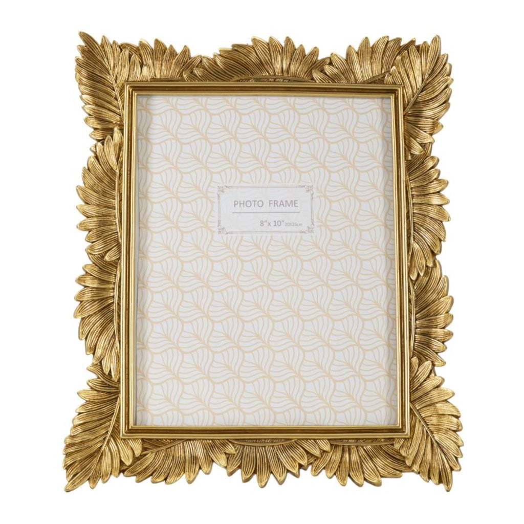 Portafoto Olistic 11, Oro, Poliresina, 28,5x3x31 cm