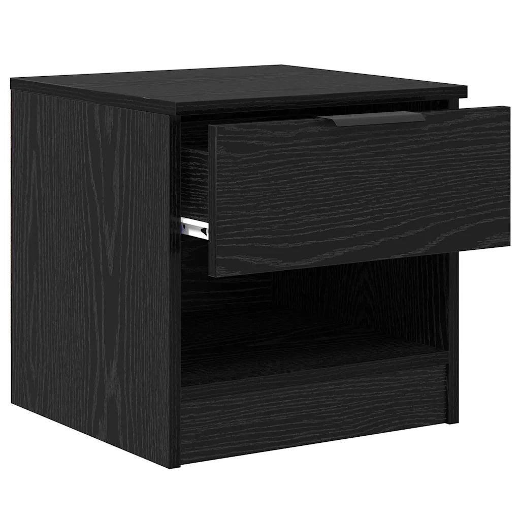 Armadietto per letto 2 pcs Rovere Nero 40 x 39 x 40cm 880518