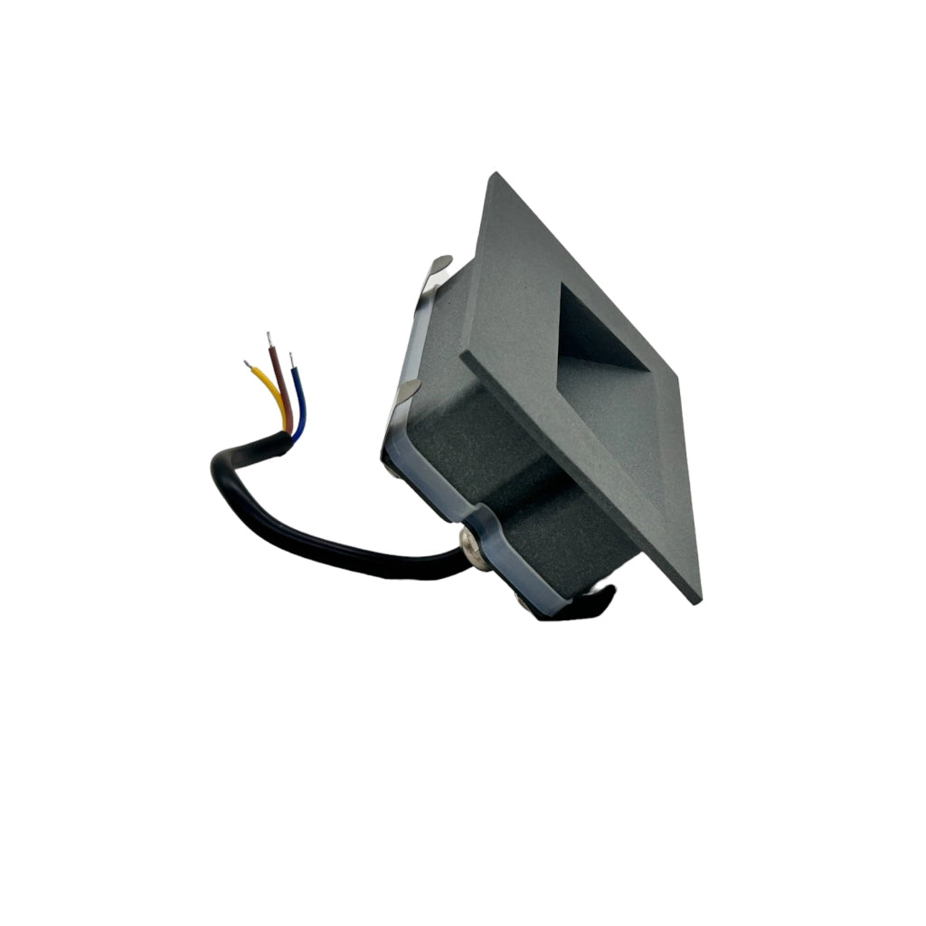Faretto LED segnapasso da esterno e interni IP65 luce bianca naturale scale viali giardino Grigio 5W