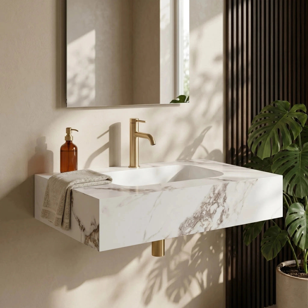 Lavabo Sospeso Rea Aresa Cold Jade 70