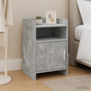 Comodini 2 pz Grigio Cemento 40 x 36 x 60 cm 8011042