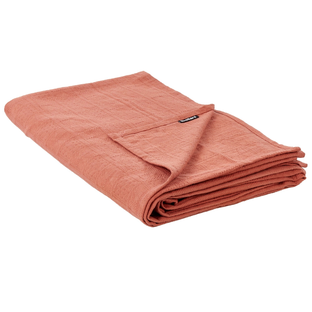Copriletto decorativo in cotone rosso 150 x 200 cm biancheria da letto design classico camera da letto