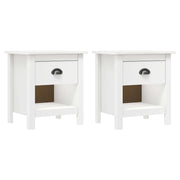 Comodini Hill 2 pz 46x35x49,5 cm Legno Massello di Pino cod mxl 68497