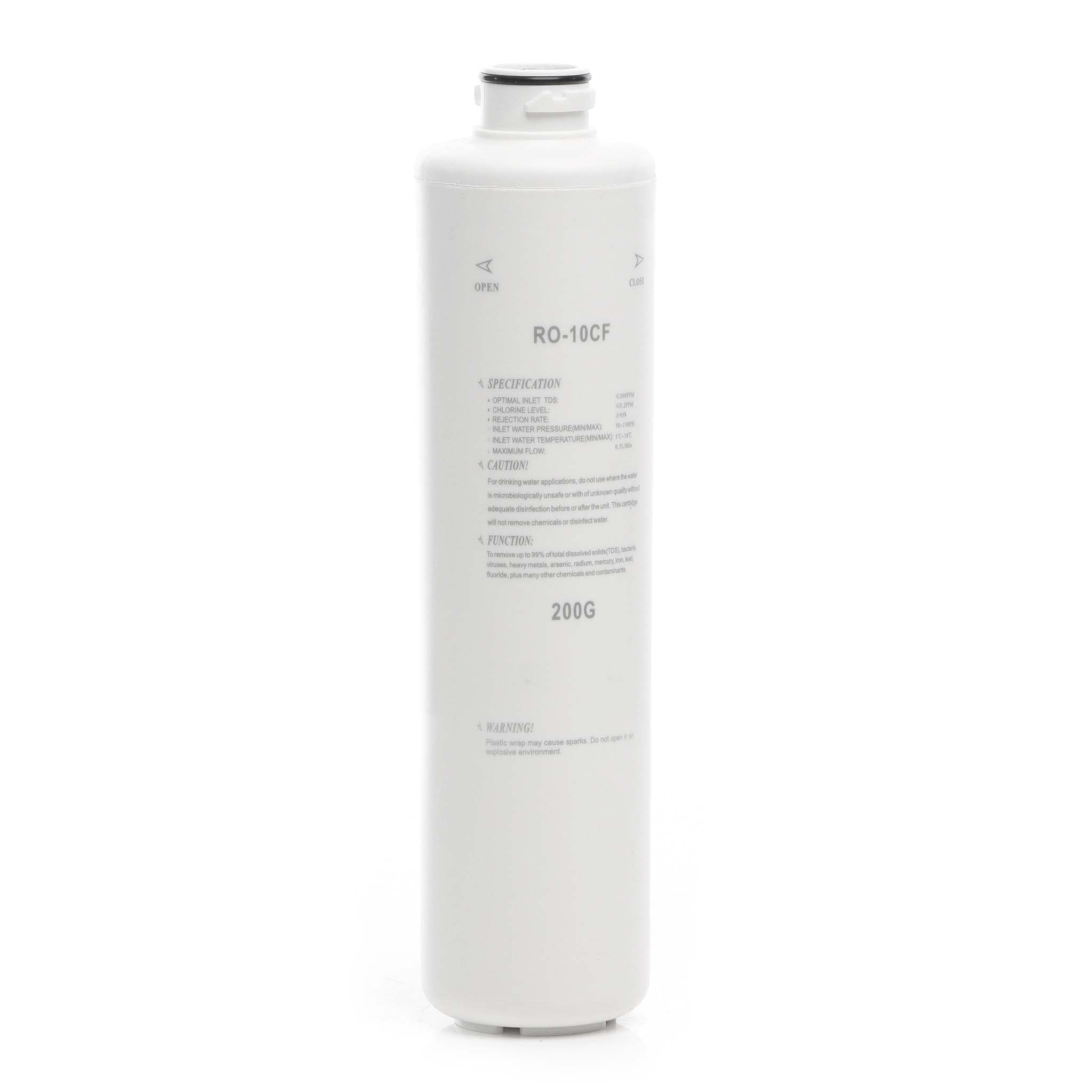Naturewater RO-10CF-200G Membrana osmosi inversa, capacità di filtrazione 200 GPD 760 l/giorno, per depuratori acqua