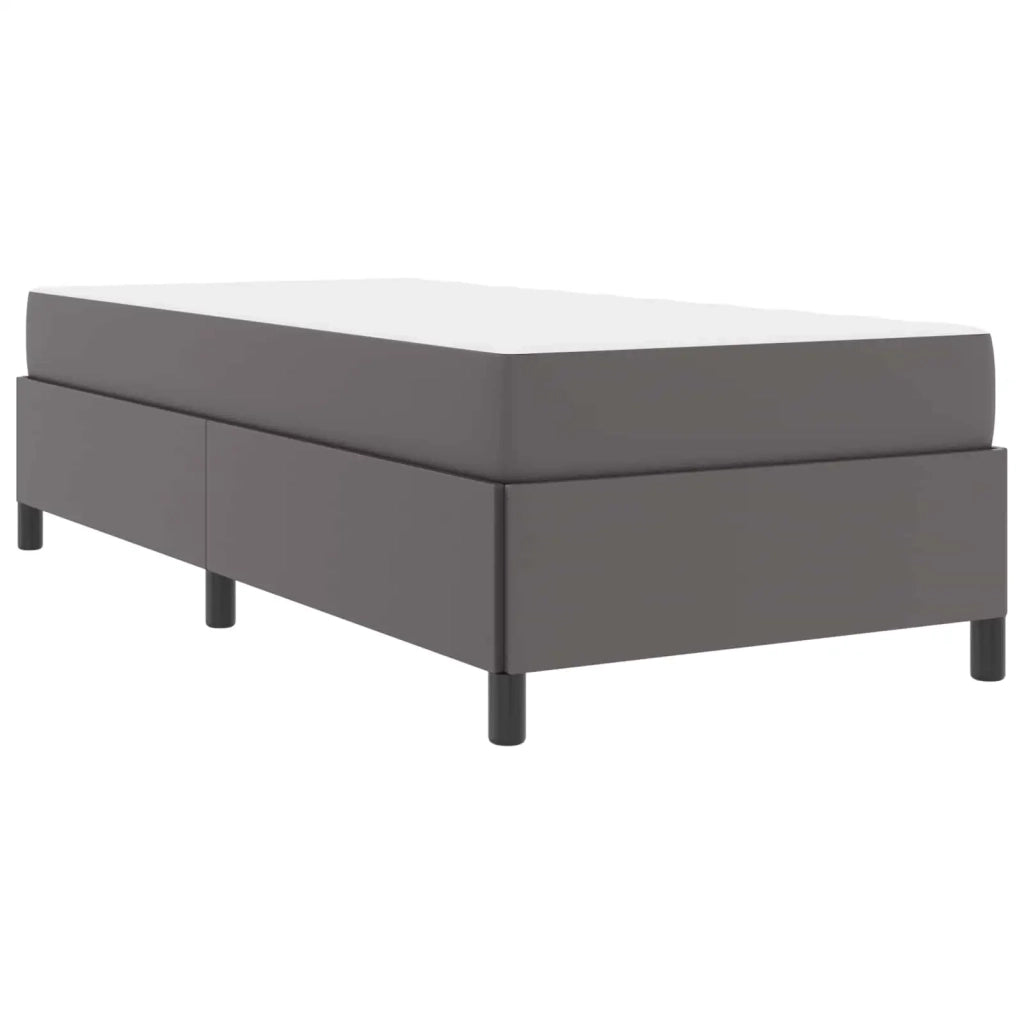 Struttura del letto con materasso Grigio 100 x 200 cm Tessuto 3398987
