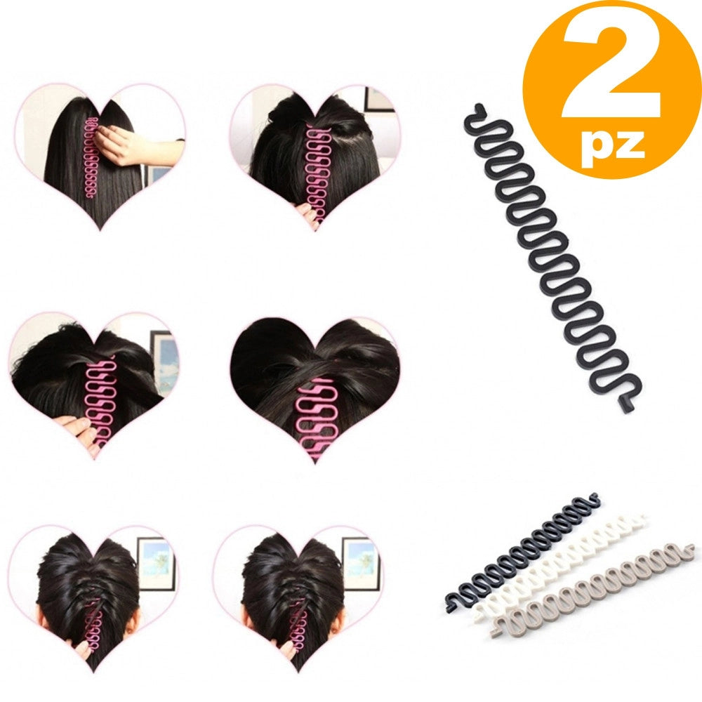 Trade Shop - Serpente Accessori Per Capelli French Treccia Criss Crosser Acconciatura Donna -