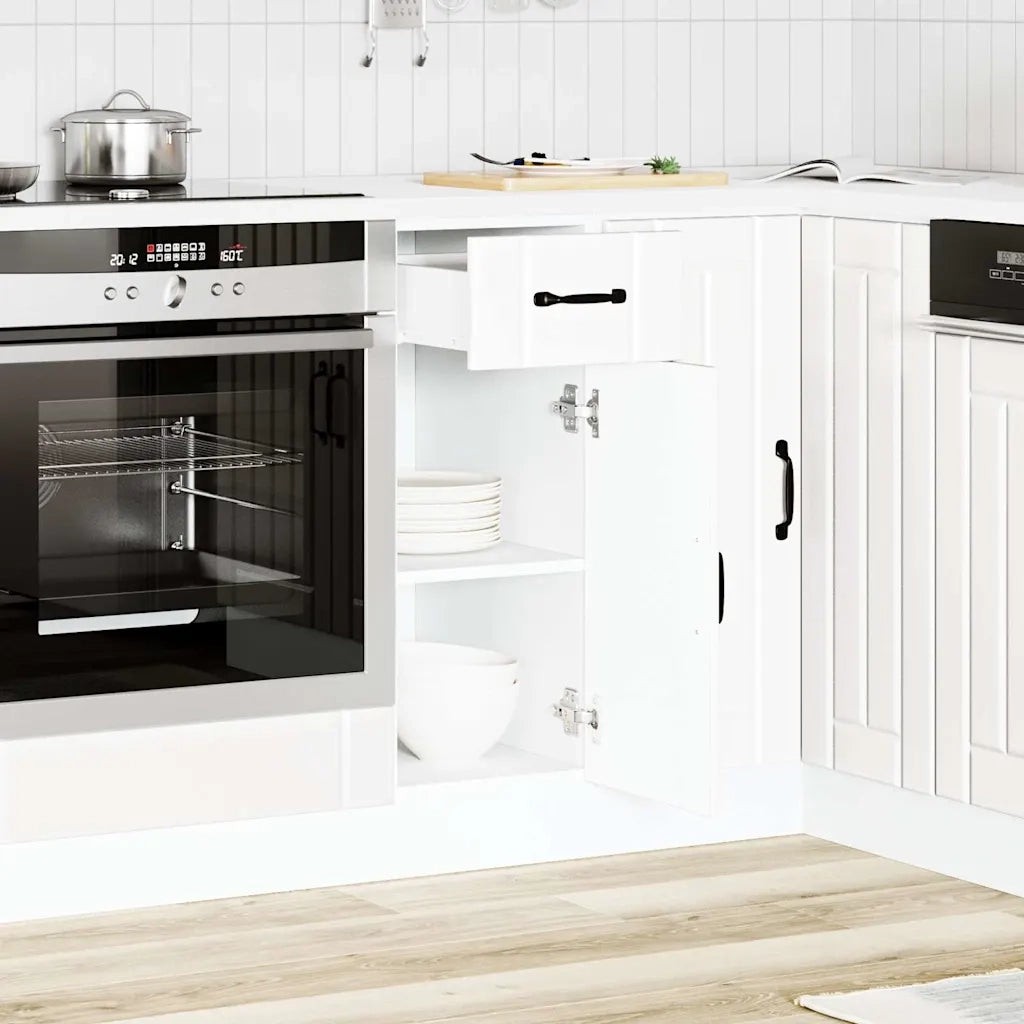 Base da Cucina Lucca Bianco in Legno Multistrato 853697