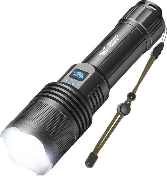 Lampada LED Portatile con 5000 Lumen - Impermeabile e Focale Regolabile per Campeggio, Escursioni e Attività Outdoor