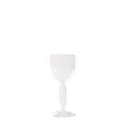 Dorici Set 4 Calici per Vino Bianco in Vetro Borosilicato Soffiato a Mano con Stelo Cavo e Design Elegante e Contemporaneo Trasparente