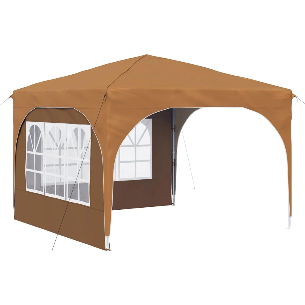 Tenda per feste a pop-up-Gazebo 290 x 290 x 245 cm Beige 892254