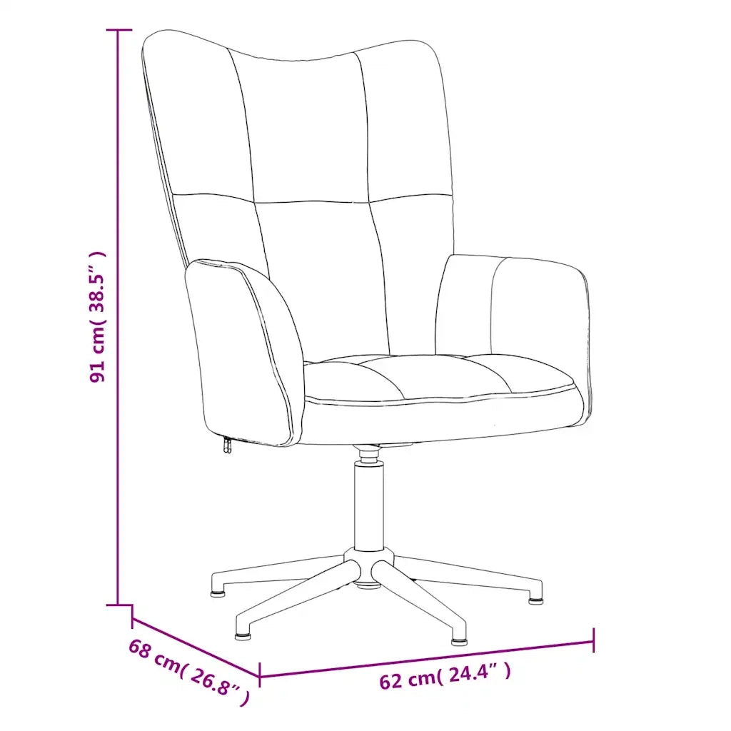 Sedia Relax Giallo Senape in Velluto 328124