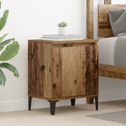 Comodino in Legno Vecchio Legno Vecchio Legno massello, metallo