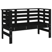 Panchina da Giardino | Panca da Giardino Nera 111,5x53x71 cm Legno Massello di Pino