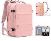 Zaino da viaggio grande per donne, zaino da mano, zaino per escursioni, zaino da sport acqua resistente, zaino da ogni giorno, zaino per studenti, compatibile con laptop 14 pollici con tasca per scarpe e tasca per laptop, verde oliva.