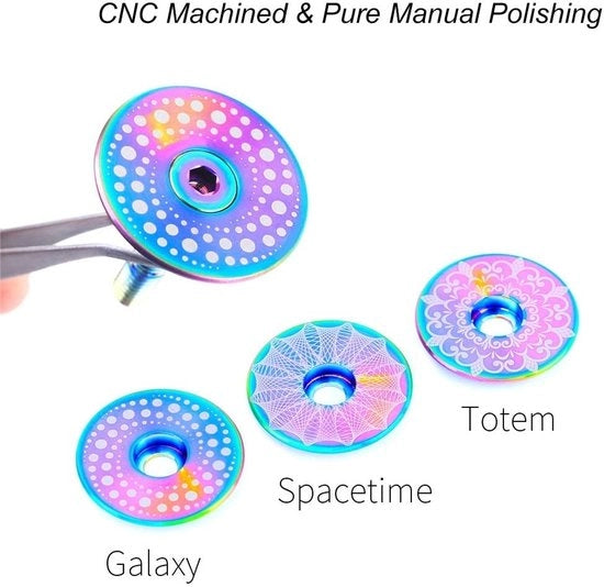 Copertura per stelo di sterzo per bicicletta da corsa in titanio