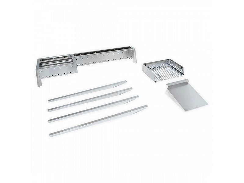 Barbecue carbone ferro alluminato Lisa Miami Grill F 800+400 cm120x30x83