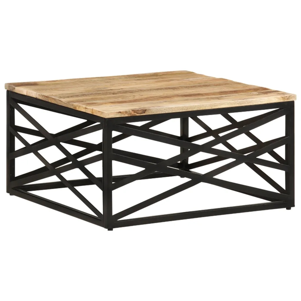 Tavolino da CaffÃ¨ 68x68x35 cm in Legno Massello di Mango cod mxl 16189