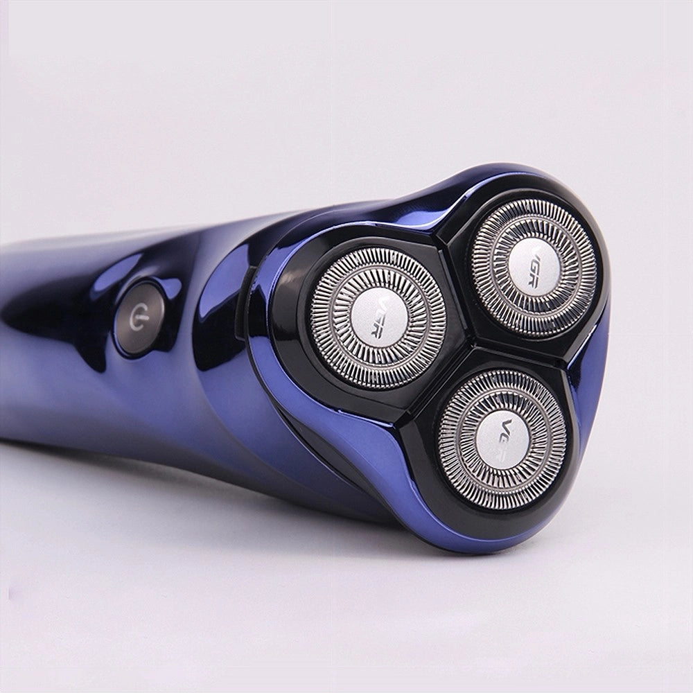 Trade Shop - Rasoio Elettrico Impermeabile Regolabarba Senza Fili Batteria Ricaricabile V-305 -