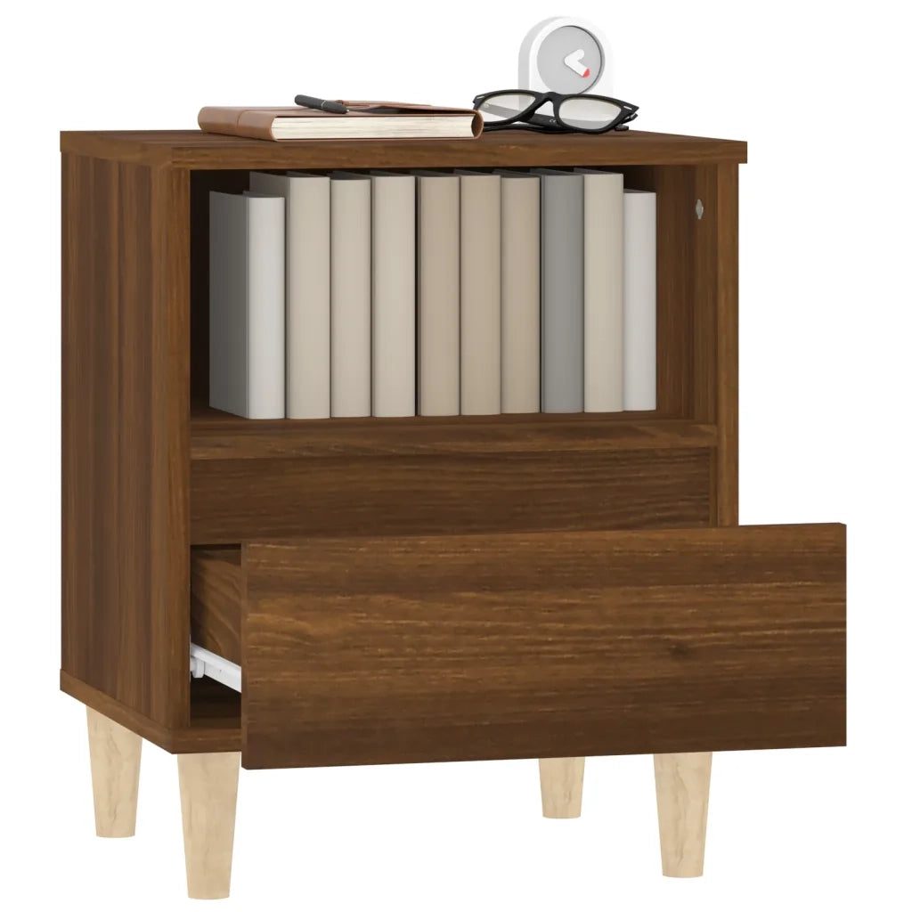 Comodini 2 pz-Set di 2 Tavolino da notte Rovere Marrone 40x35x50 cm 141847