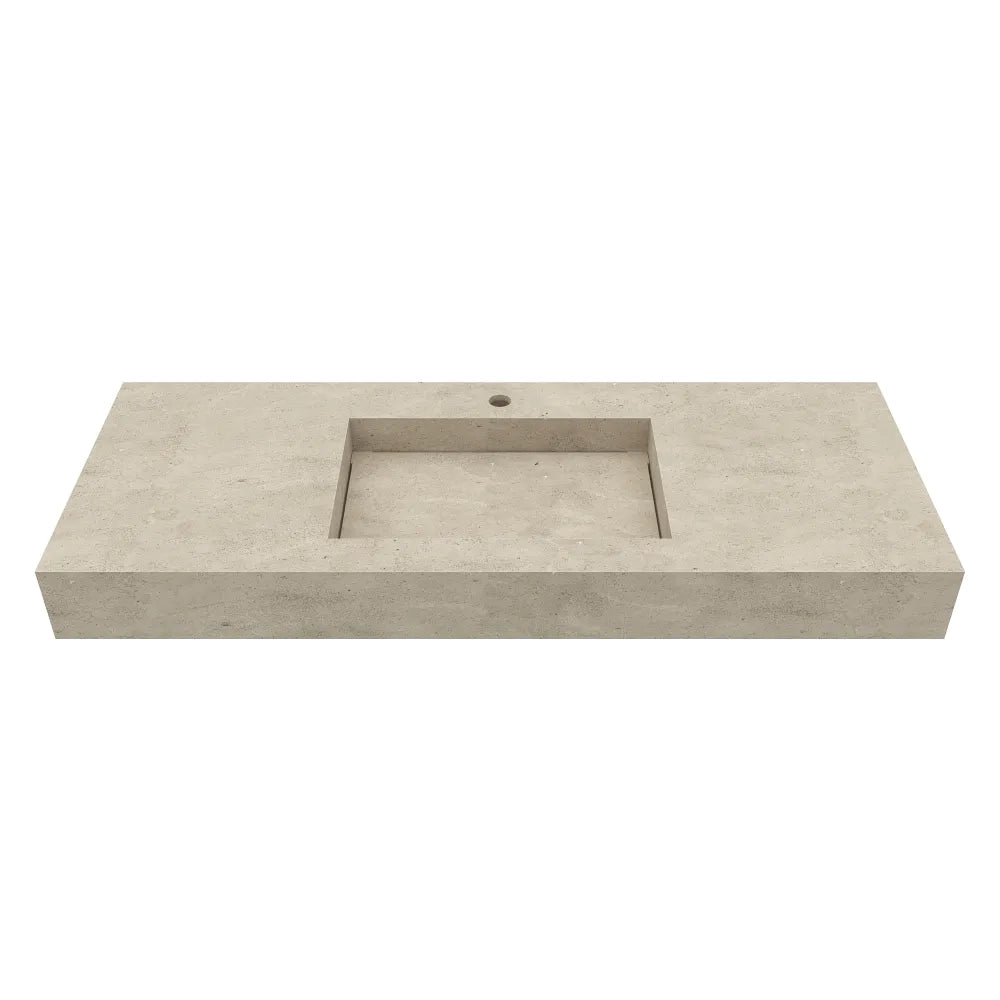 Lavabo sospeso in hpl 120cm effetto cemento | Baikal