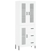 Buffet credenza cassettiera mobiletto mobile contenitore organizer cucina soggiorno salotto alto 69,5 x 34 x 180 cm legno ingegnerizzato bianco 02_0032639
