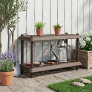 Unità di scaffalatura 2 livelli 100 x 40 x 55,5 cm PP Marrone 8011741
