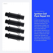Kit di riparazione per ontsteking - 4 pezzi - compatibile con Opel/Aevo - MPN: 95514599/55579072/25195107/55577898 - bobina in gomma
